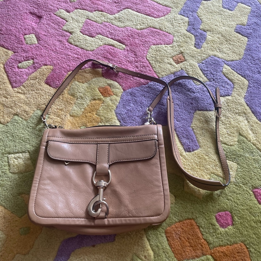 Tan Rebecca Minkoff Lock Satchel Vintage
